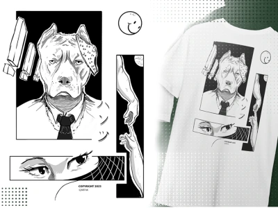 Streetwear Anime manga style Design for Tshirt or Merch