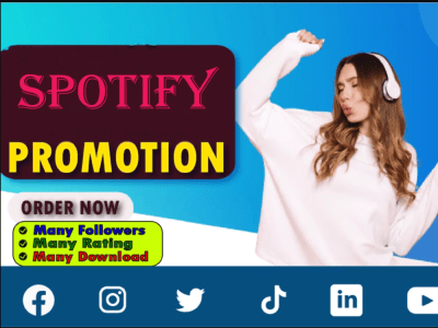 Organic new  Spotify followers and Listeners  promotions with real audience