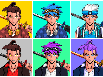 A unique anime nft art illustration collection