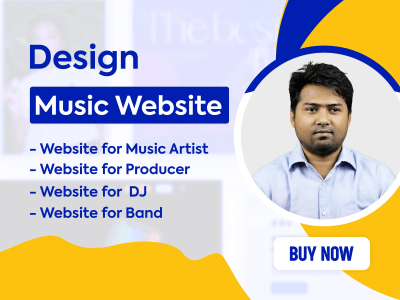 Music Website for Music Artist, Producer, Dj, Band