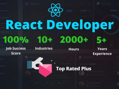 React JS Development | React Web App Front End Custom Component Next Gatsby