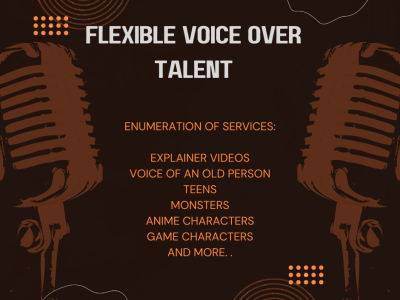 Variety of world-class voices that you need me to mimic for your business.