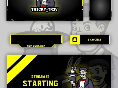 Animated overlay pack for your streaming