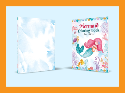 Unique Kids Coloring Book Cover Design for KDP