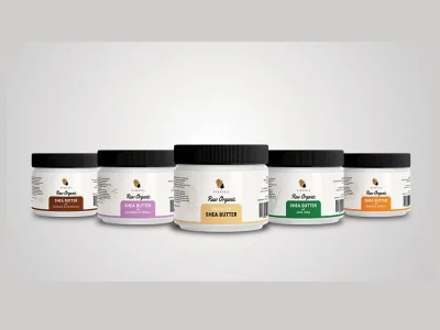 A Cannabis Oil, CBD Label Jar, Bottle and tube design
