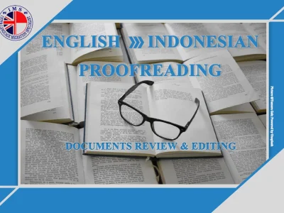 An exclusive professional English-Indonesian proofreading
