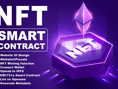 NFT landing page | NFT Smart Contract | NFT website design and development