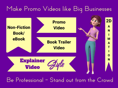 A Non-Fiction Book Trailer/Promo Video in Explainer Video style