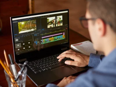 Professional high-end corporate video editing