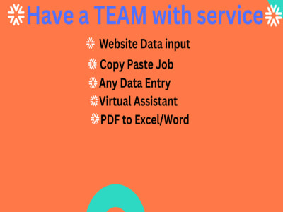 PDF/image to word/Excel, Data entry, Copy paste job, Manual Typing