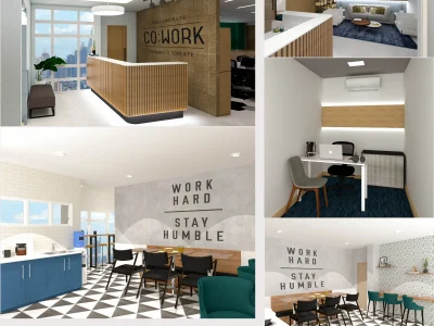 3D model and rendering of your commercial, hospitality interiors and stages