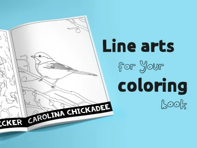 An unique line arts for your coloring book for children or adult