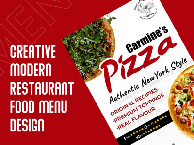 A Modern Restaurant  Food Menu Design