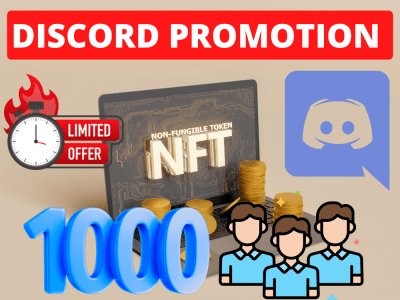 Discord promotion to get 1000+ NFT members | NFT Discord Server promotion