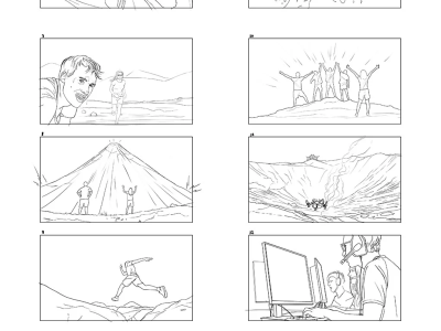 High quality storyboard service in a variety of styles