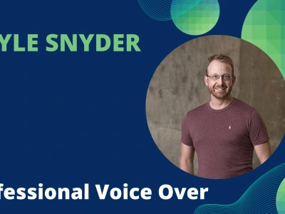 A professional male voice over