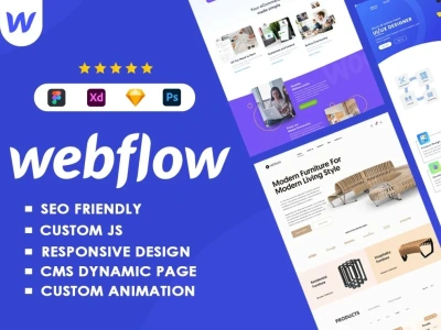 Modern Responsive Webflow website design and development | Figma to Webflow