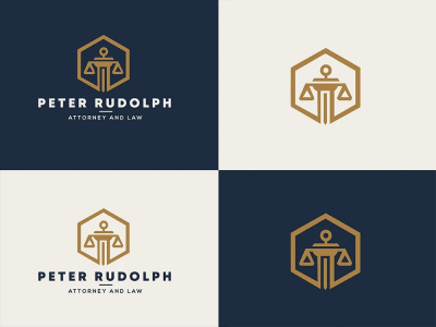 Professional logo design for legal, attorney or law firm