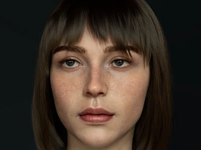 3D Super Realistic Head for Film or Games