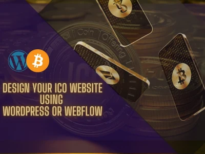 A crypto website, ICO landing page, and nft website on wordpress or webflow