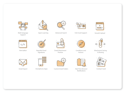 5 nice and professional line icons for your project