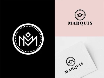 Modern monogram or initial letter logo design