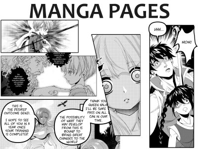 A top-quality comic manga illustration