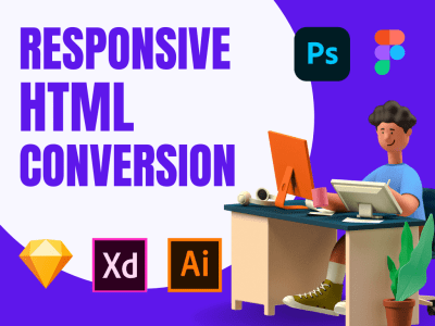 Responsive HTML css website design / developer, psd to html5 | Upwork