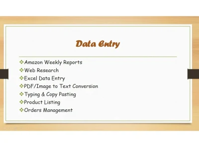 VA, Accurate Data Entry, Typing, PDF/Image to Word, Web Research