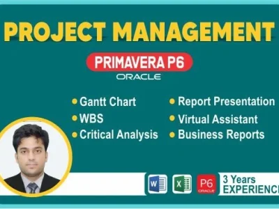 Expert primavera p6 project management and scheduling projects