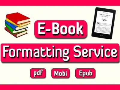 Book formatting, ebook formatting & layout design for KDP & Amazon Kindle.