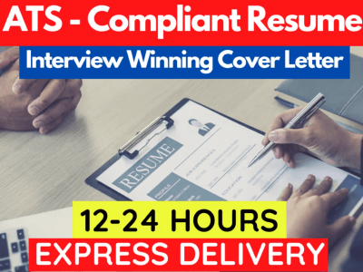 An HR & ATS Compliant CV/Resume and Cover Letter