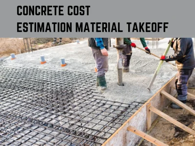Concrete cost estimation and material takeoff in PlanSwift
