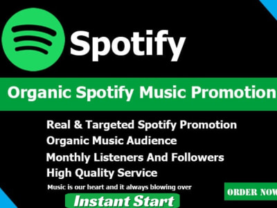 30000+ Spotify Organic Followers | Spotify Music Promotion