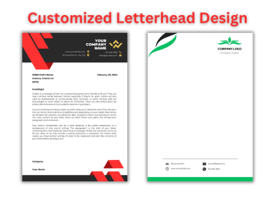 Professional Letterhead Design for you company within 24 hours