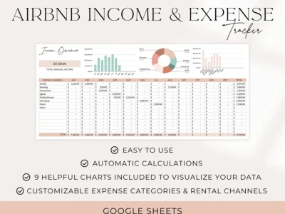 An Airbnb Rental Income & Expense Tracker Spreadsheet