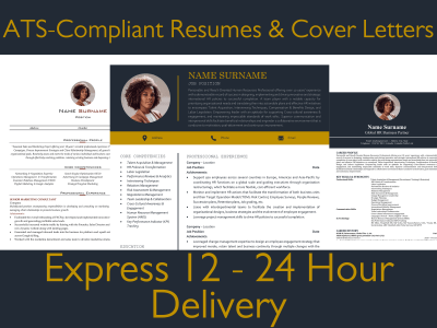 Executive ATS Resume/CV, Cover Letter & LinkedIn Profile SEO Optimization