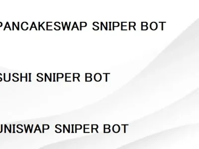 A pancakeswap sniper bot,uniswap sniper bot,frontrunner bot