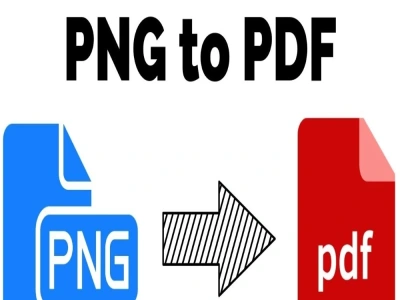 Your PNG file format to pdf format