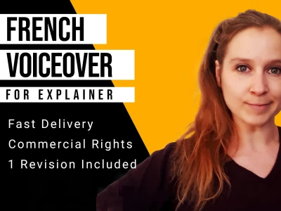 A great french female voiceover recording for your video projects