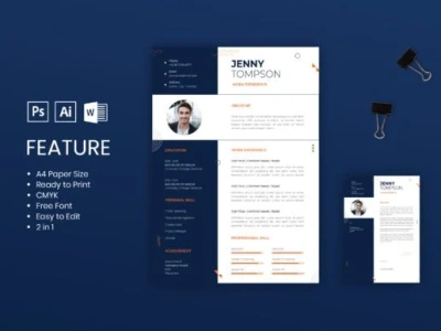 A resume design in 2 concepts