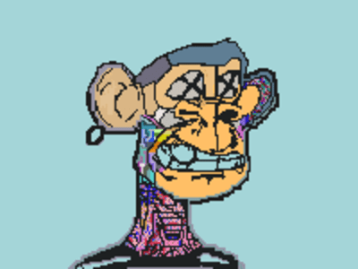 A unique ape pixel art ape character whether use it for NFT or whatever.