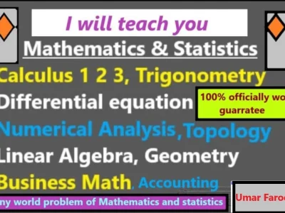 Mathematics, Statistics, Accounting, Economics, and Mechatronics services