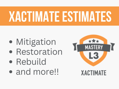 Xactimate Estimates for Mitigation, Restoration, and Rebuild Projects