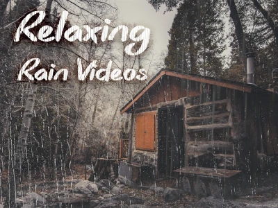 Relaxing rain loop videos with natural sound for sleeping or study
