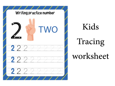 Children activity and tracing workbook, coloring, dot to dot pages