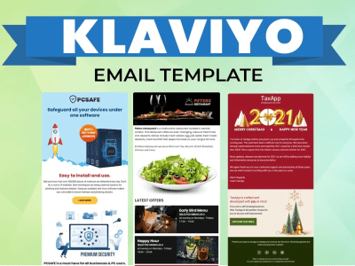 Email template designed and built for Klaviyo, Brevo or Omnisend