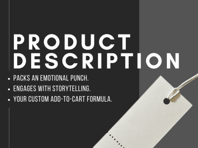 An awesome product description that sells