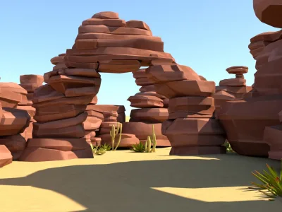 Optimized and Professional Low Poly 3D Environments For Games