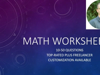 Custom made math worksheets with answer keys.